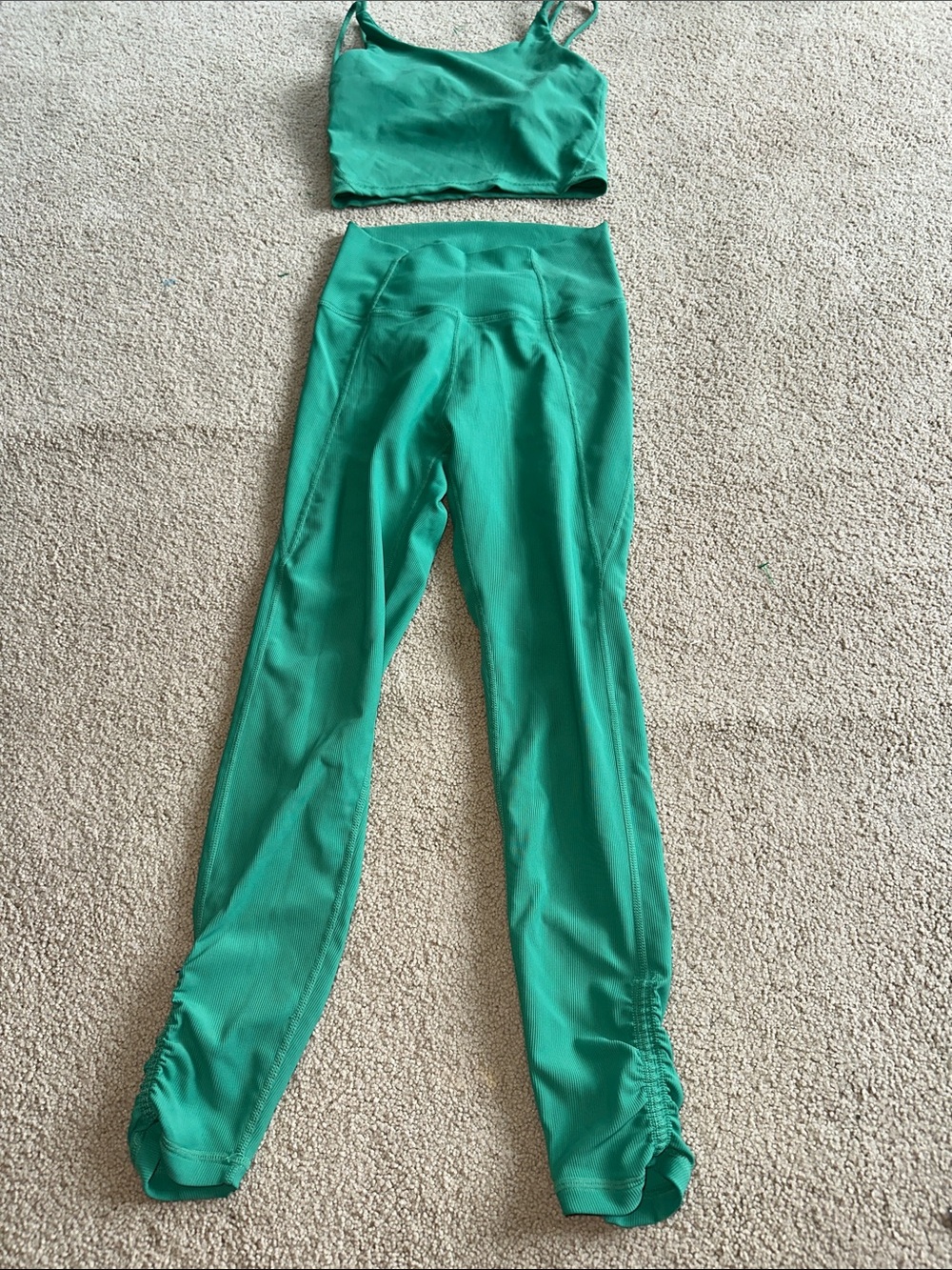 Wilo the label two piece sports bra and leggings set